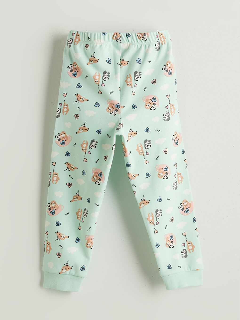 Crew Neck Girls' Pyjama Set-4