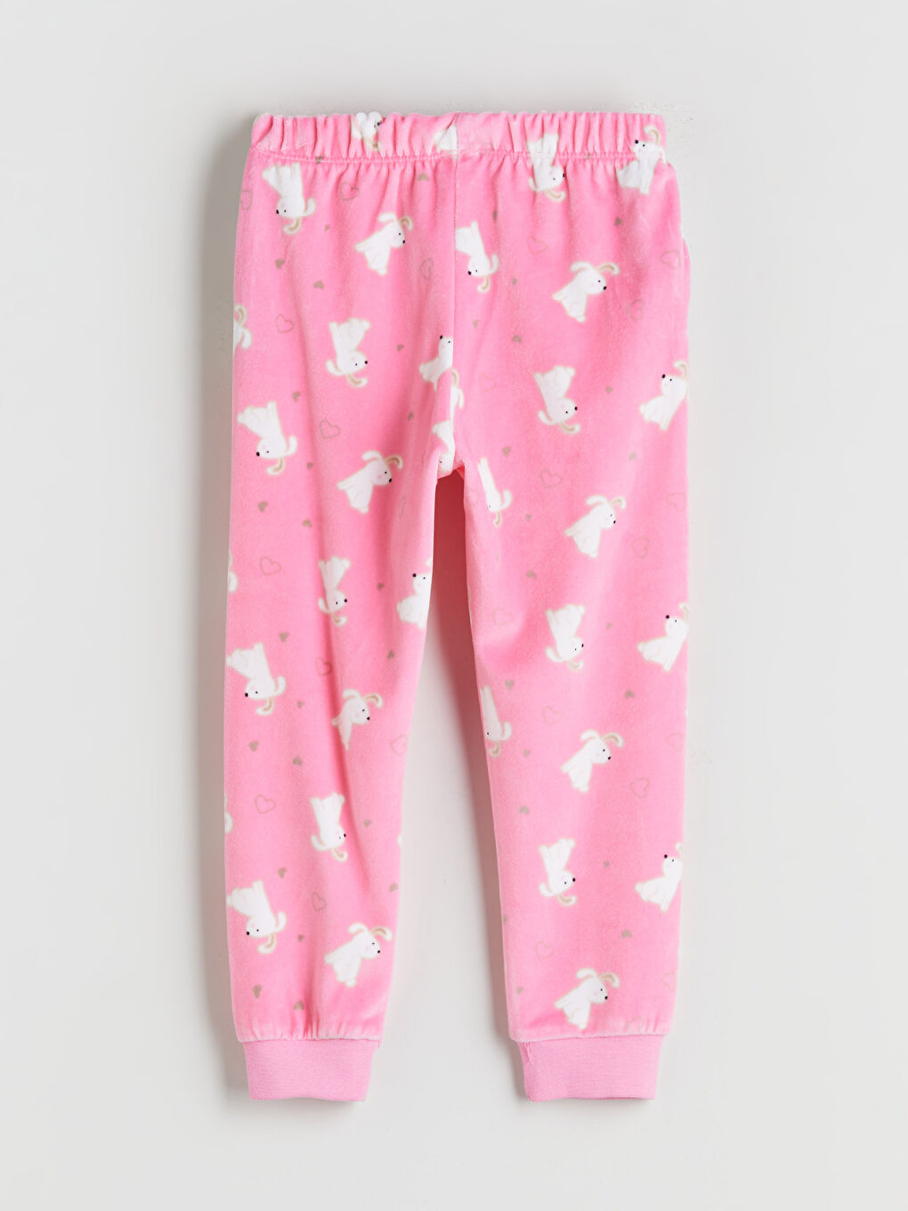 Crew Neck Printed Girls' Pyjama Set-5