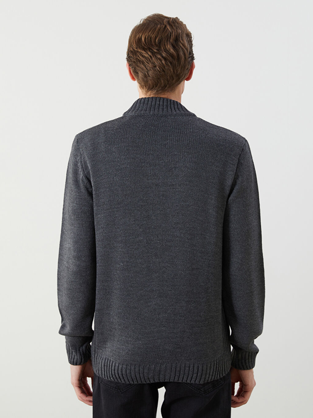 LCWAIKIKI Classic Regular Fit Funnel Neck Men's Knit Cardigan -W5AA60Z8-EEZ