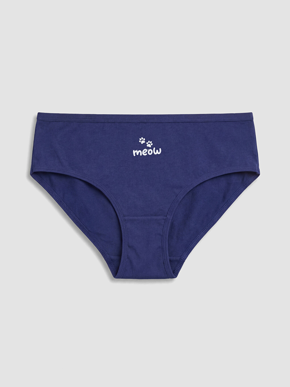 Ekru Baskılı Bikini Külot