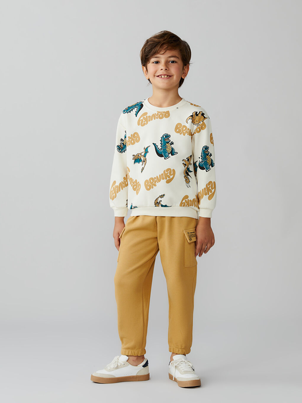 Boy BEIGE Sweatshirt-1