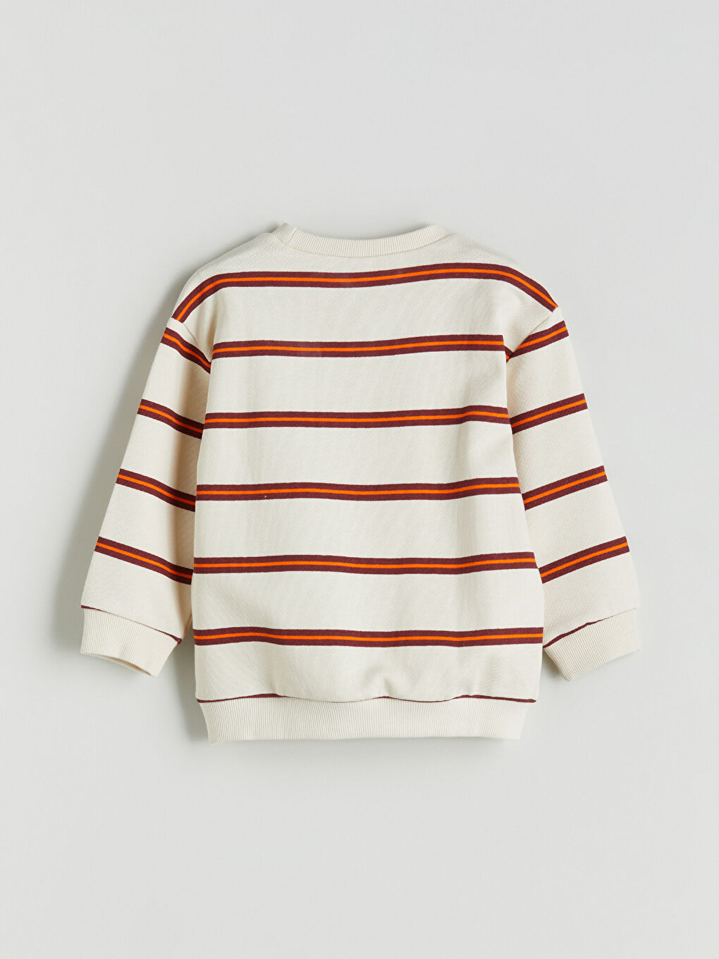 Crew Neck Striped Boys' Sweatshirt-2