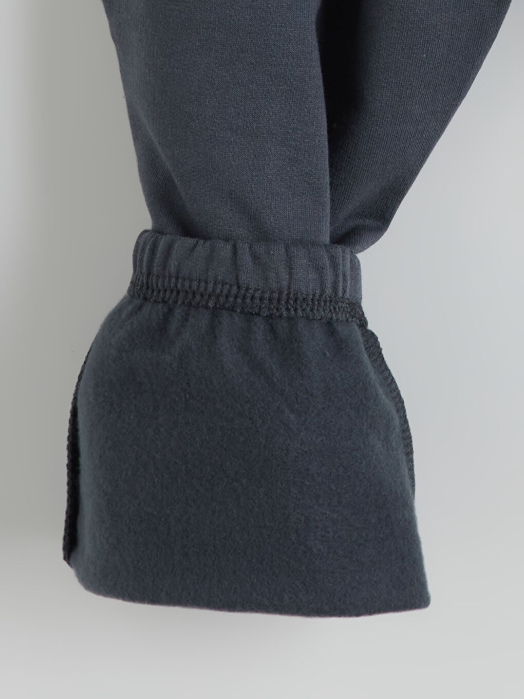 Elasticated Waist Basic Thick Boys' Jogger Sweatpants-1