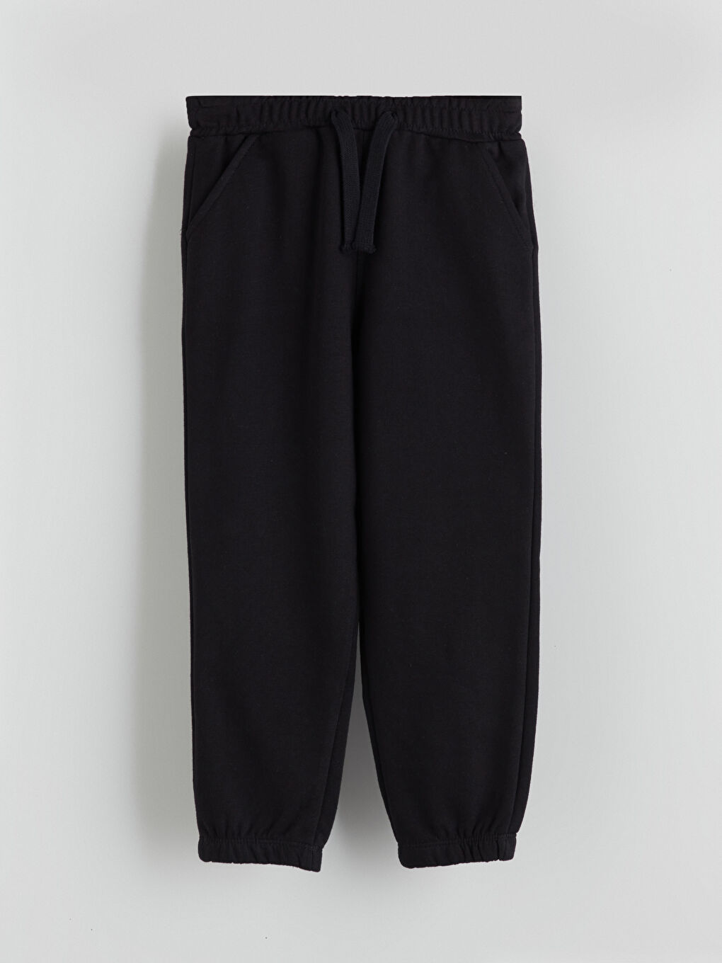 Elasticated Waist Basic Thick Boys' Jogger Sweatpants-2