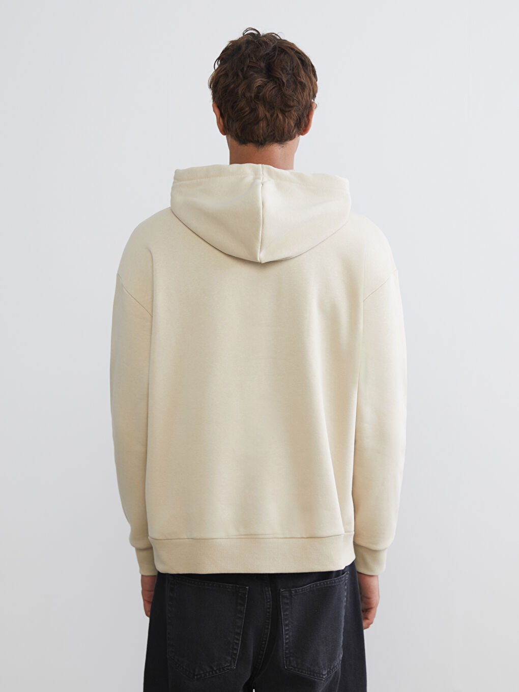 Long Sleeve Printed Men's Thick Hoodie-3