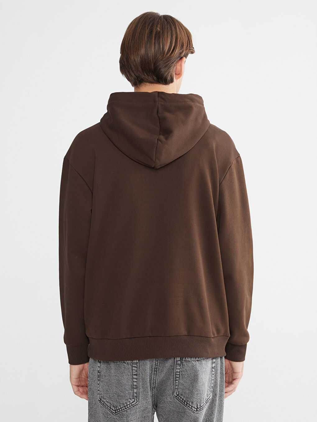 Long Sleeve Printed Thick Men's Hoodie-3