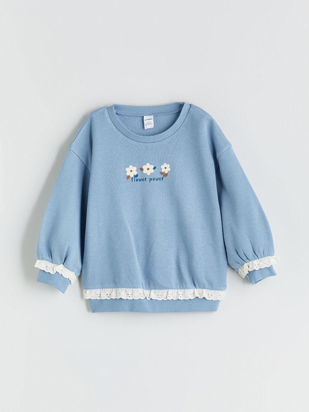 LCW Kids سويتشيرت بنات بكول مدور -W5AB16Z1-R0W