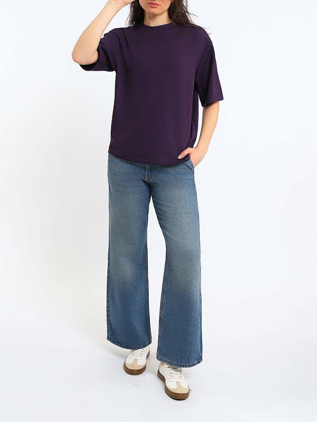 Crew Neck Women's T-Shirt-1