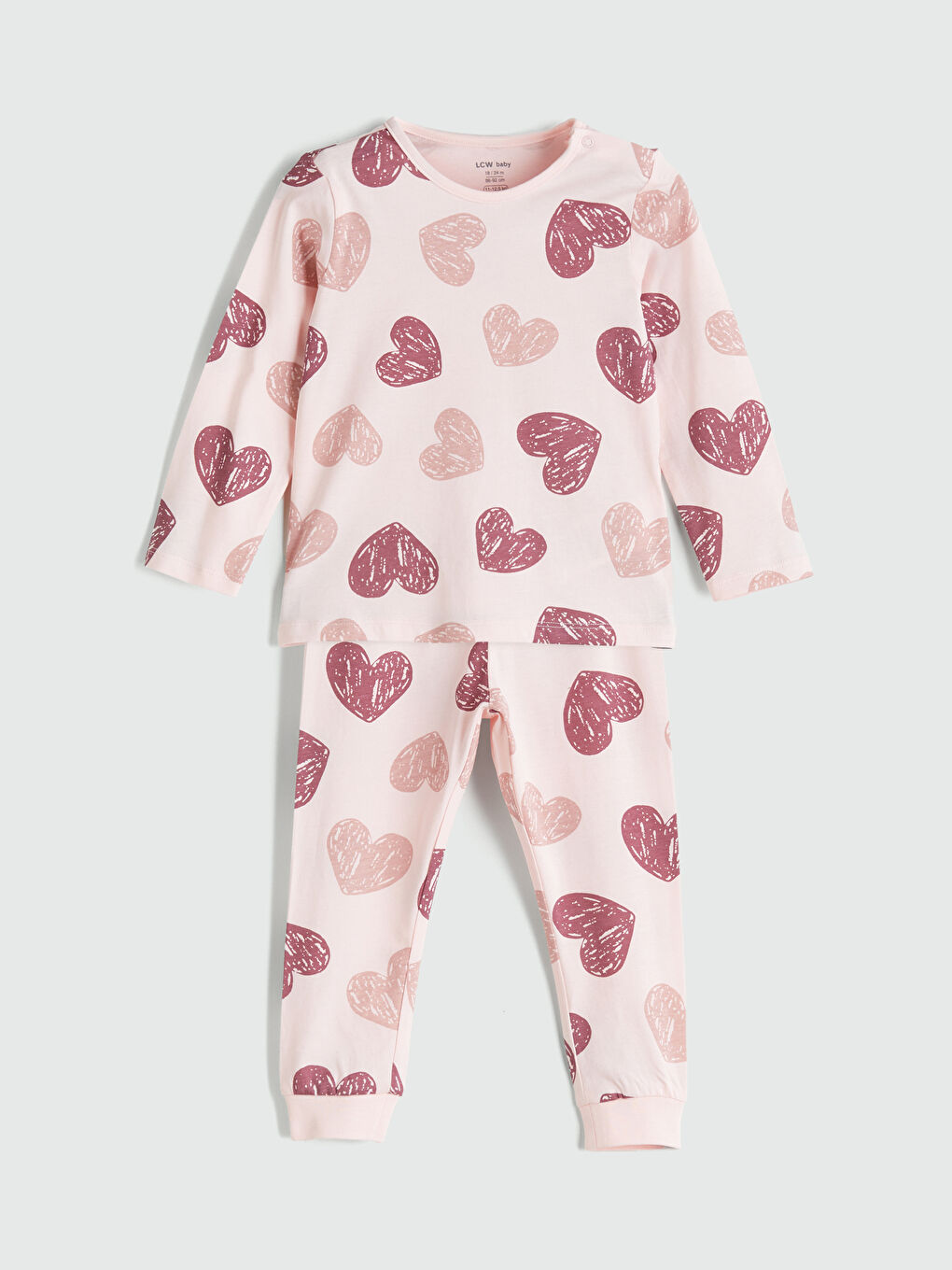 LCW baby Baby Girl PINK Pyjama Set -W5AB41Z1-LSZ