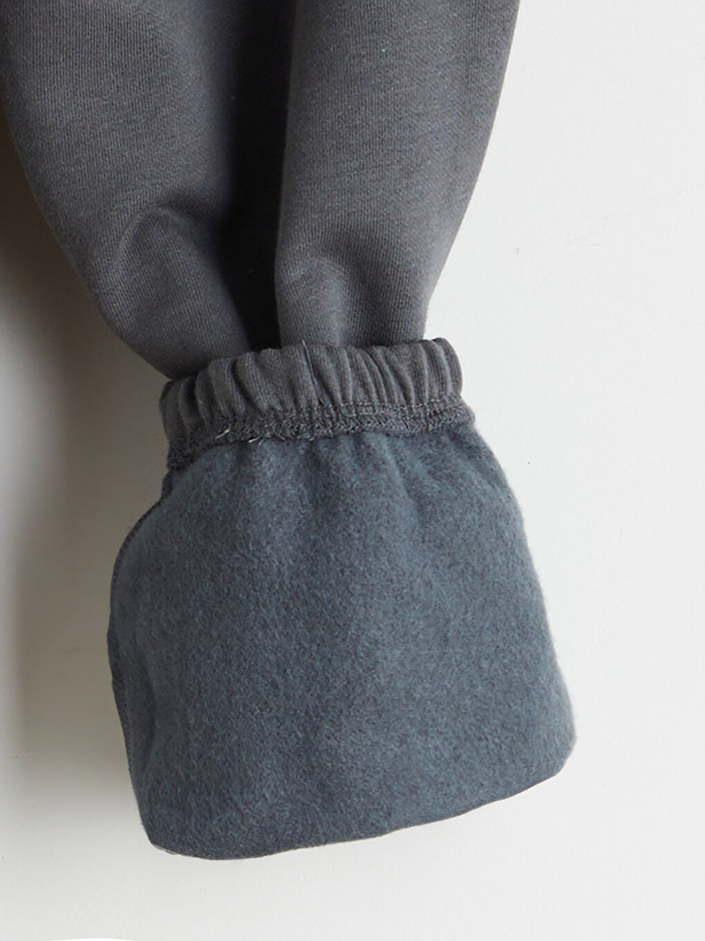 Gri Beli Lastikli Erkek Çocuk Jogger  Eşofman Altı-2