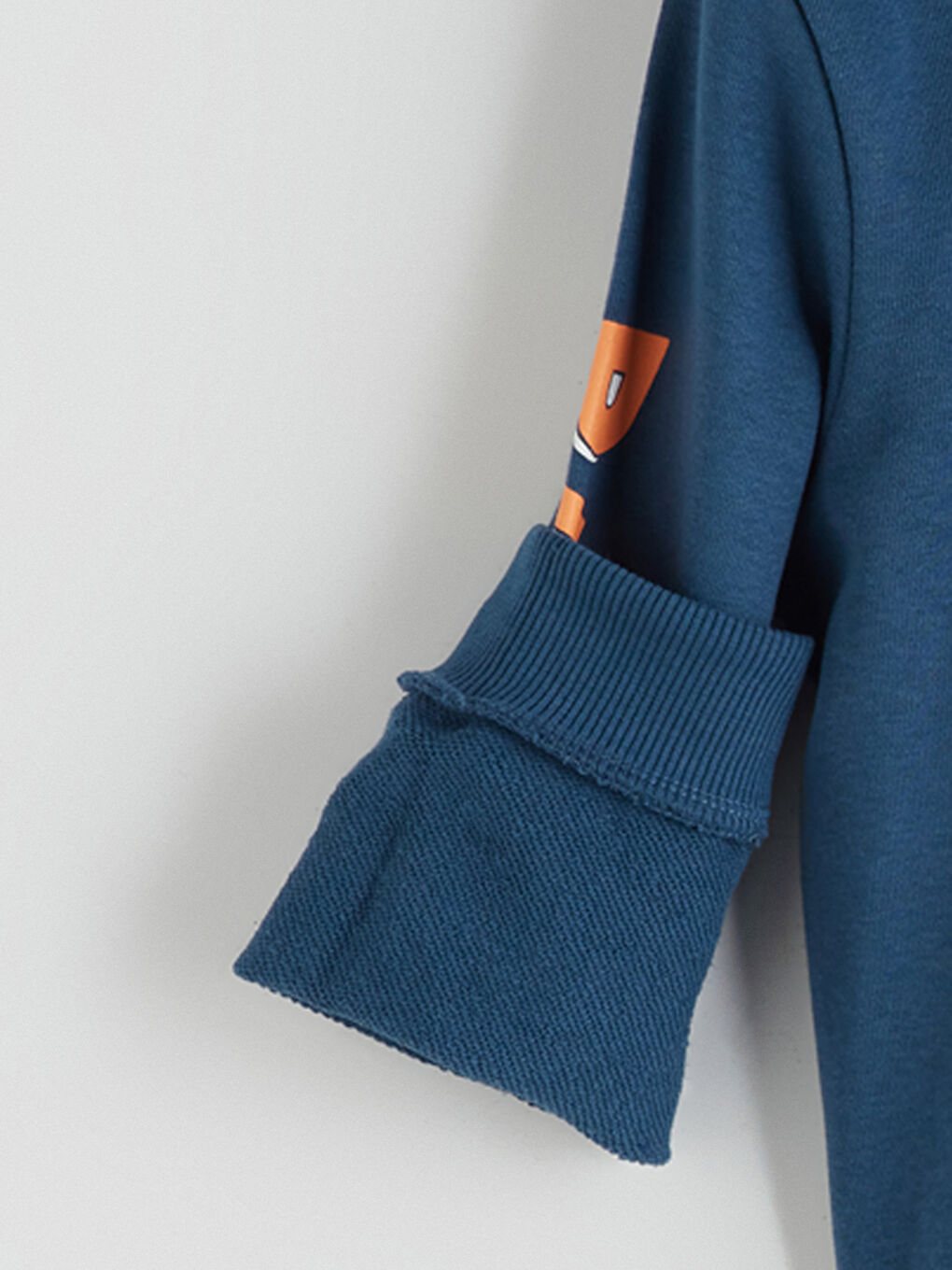 Petrol Araba Baskılı Erkek Çocuk Sweatshirt-2