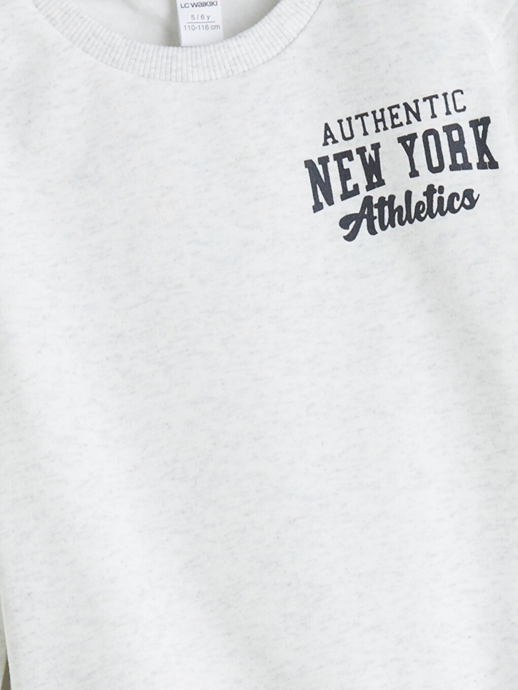 Beyaz New York Baskılı Erkek Çocuk Kalın Sweatshirt-2