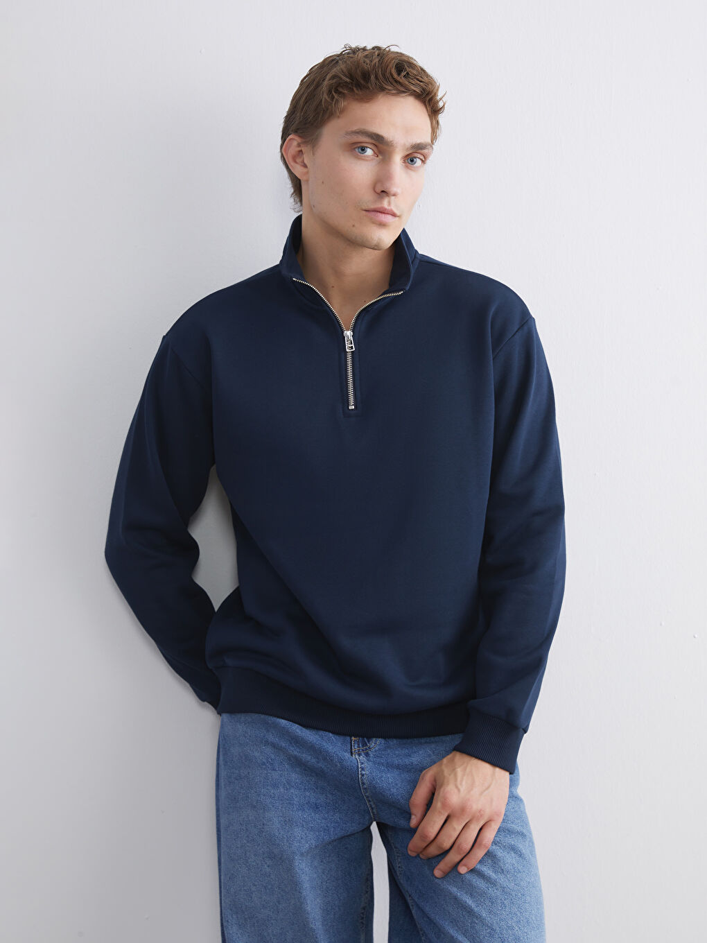 Funnel Neck Men's Sweatshirt