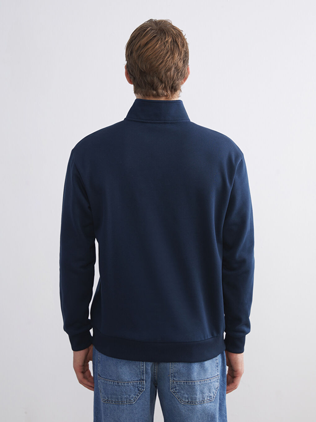 Funnel Neck Men's Sweatshirt-3