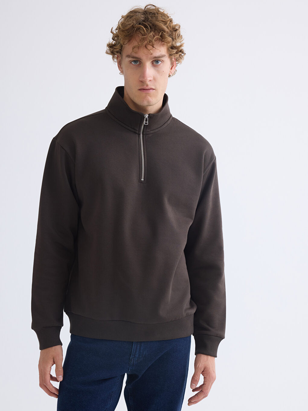 Funnel Neck Men's Sweatshirt