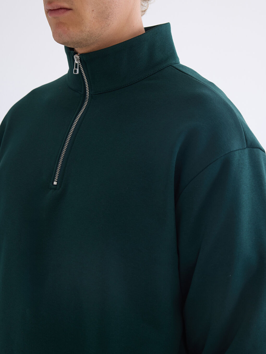 Funnel Neck Men's Sweatshirt-2