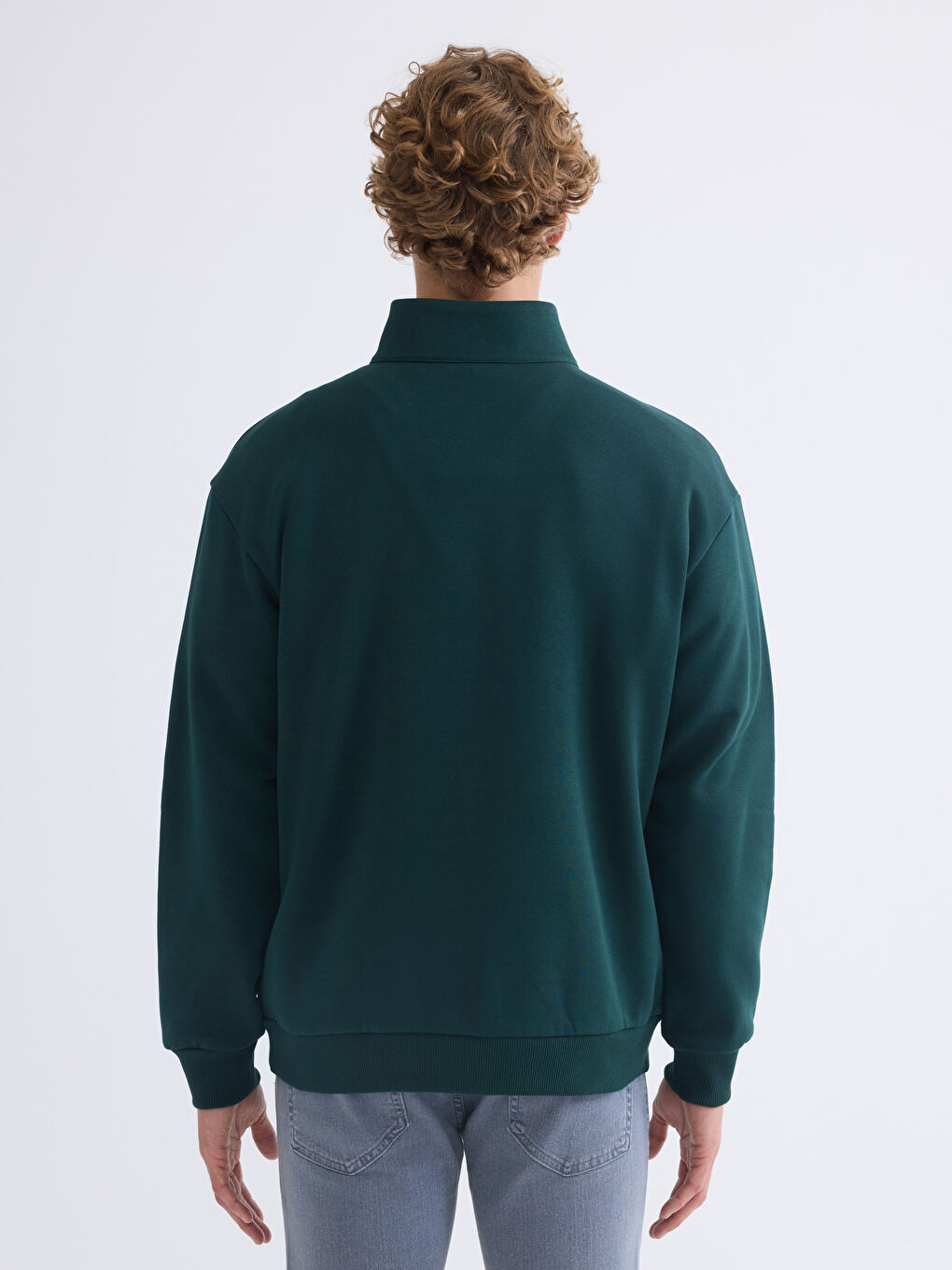 Funnel Neck Men's Sweatshirt-3