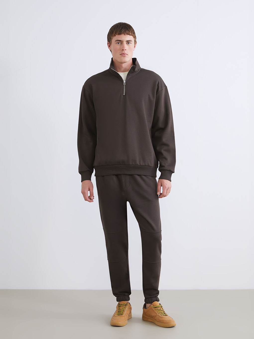 Funnel Neck Men's Sweatshirt-2