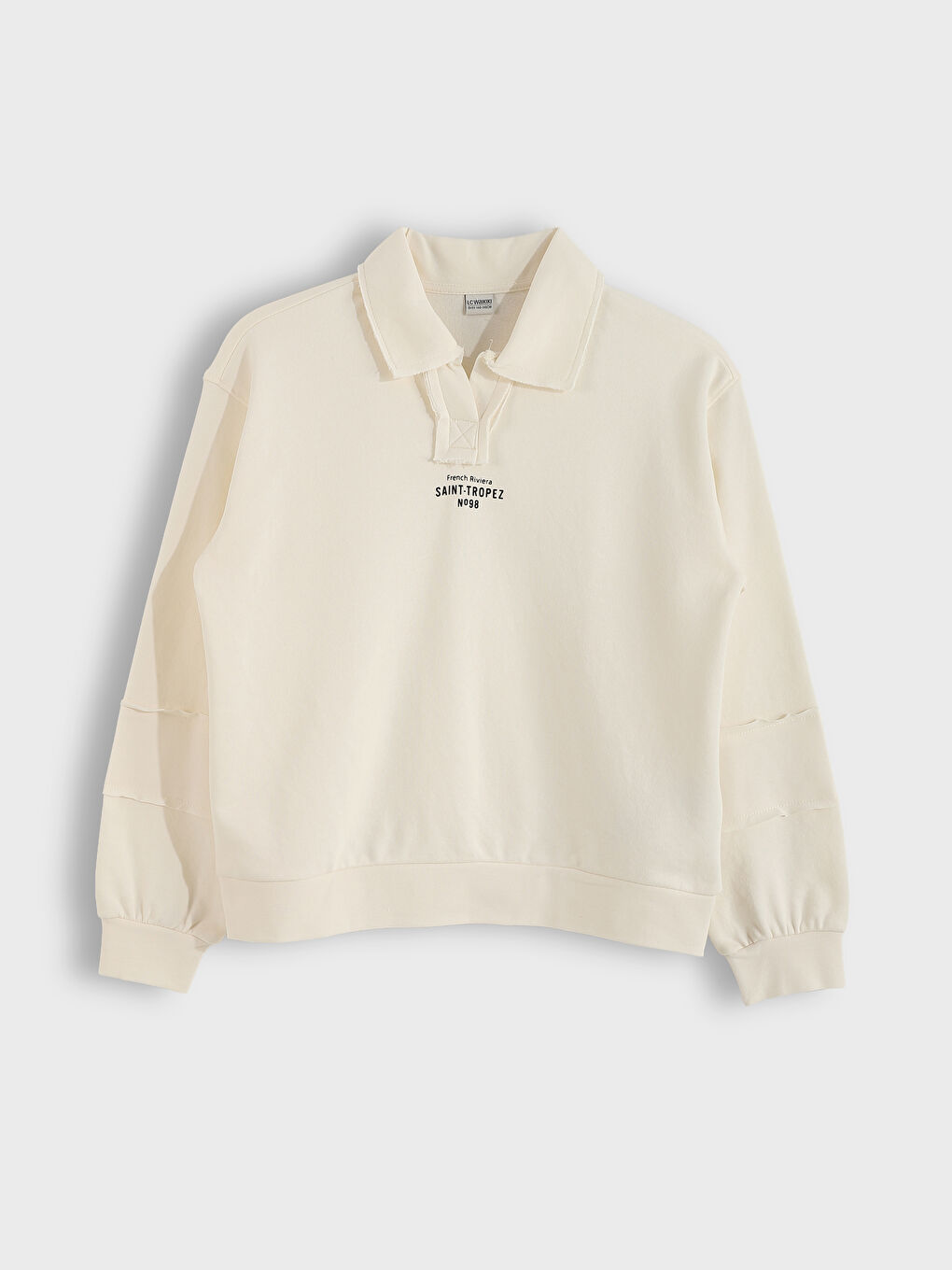 Polo Neck Girls' Sweatshirt