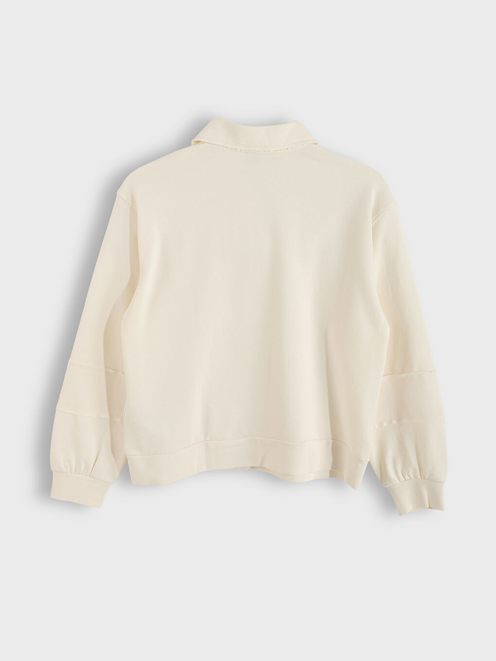 Polo Neck Girls' Sweatshirt-1
