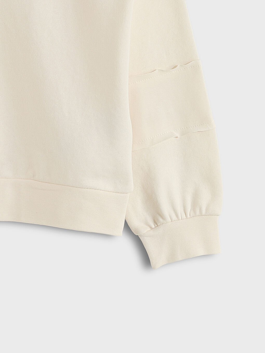 Polo Neck Girls' Sweatshirt-2
