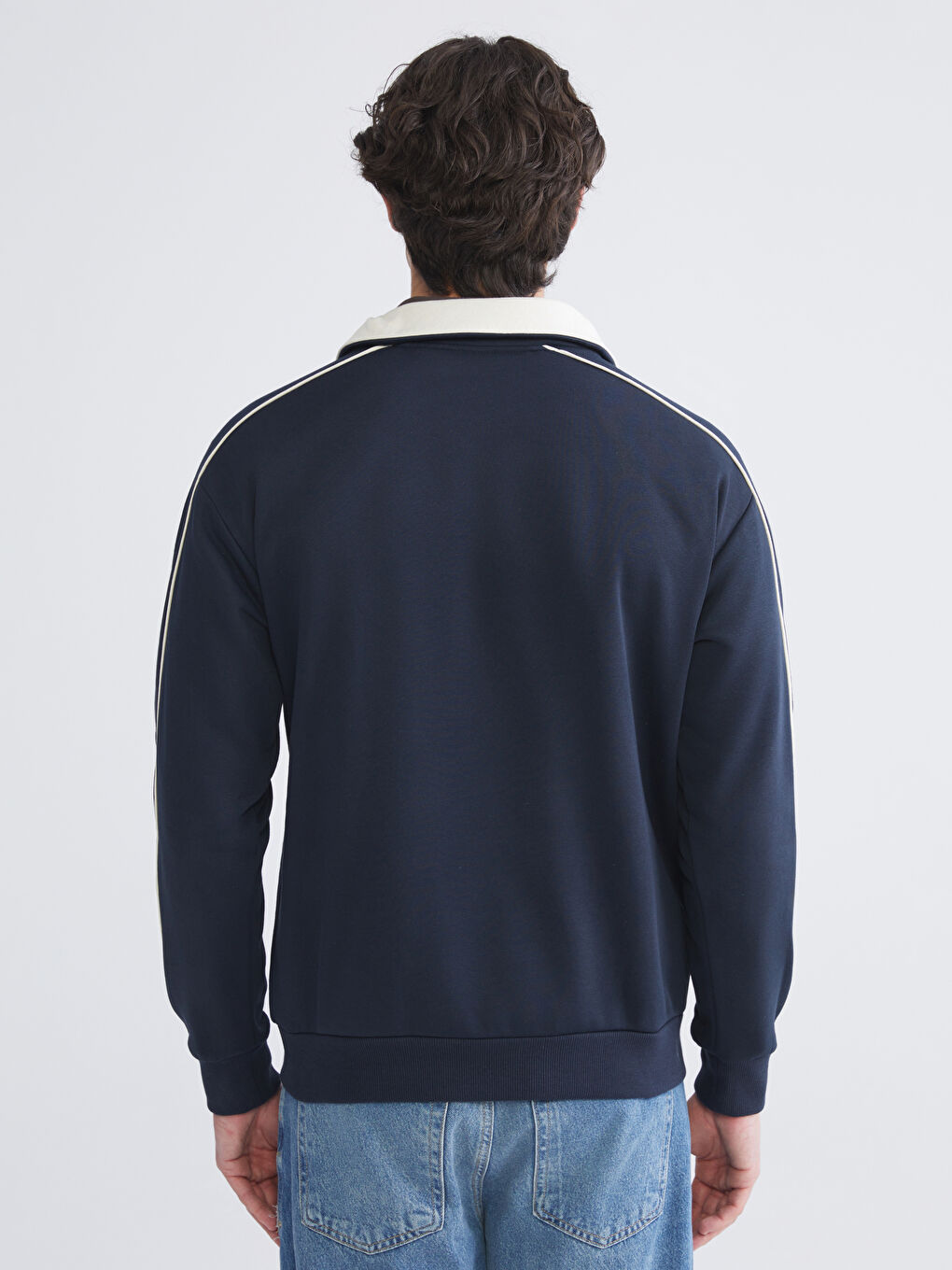 Funnel Neck Men's Sweatshirt-3