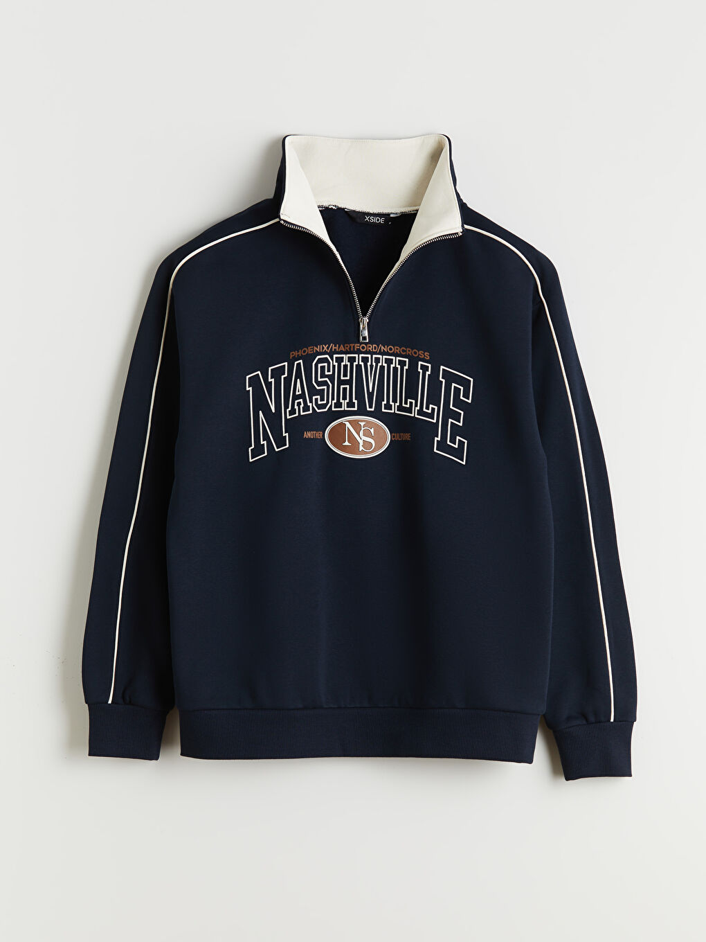 Funnel Neck Men's Sweatshirt-4