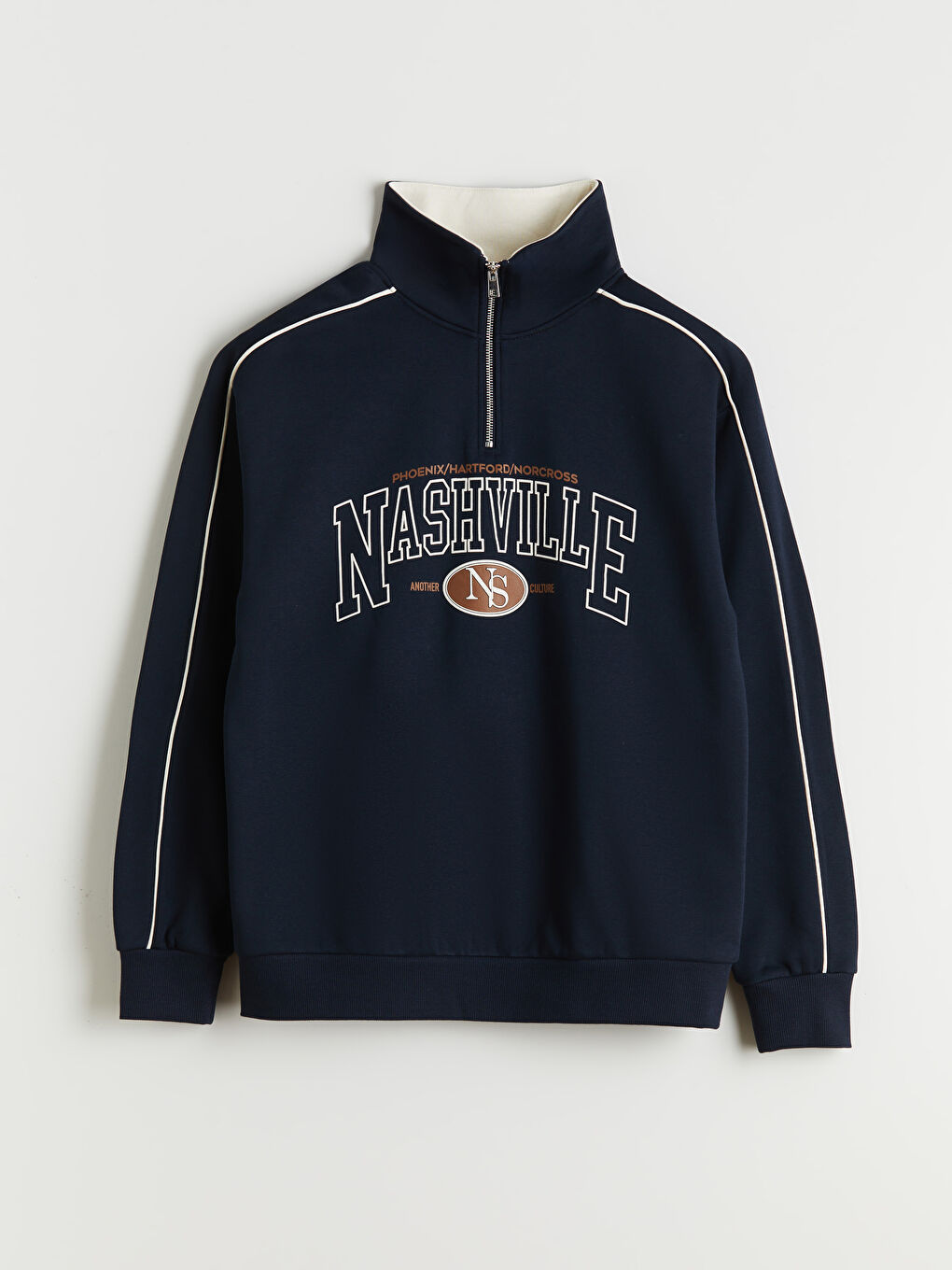 Funnel Neck Men's Sweatshirt-6