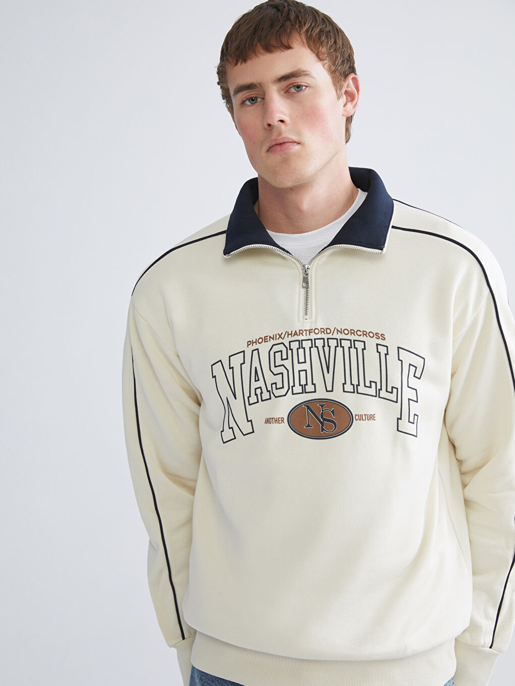 Funnel Neck Men's Sweatshirt
