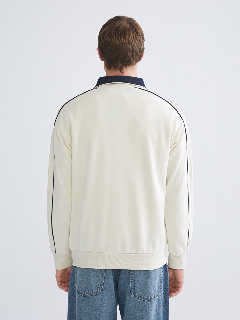 Funnel Neck Men's Sweatshirt-3