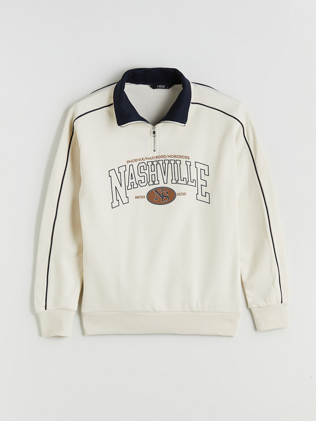 Funnel Neck Men's Sweatshirt-5