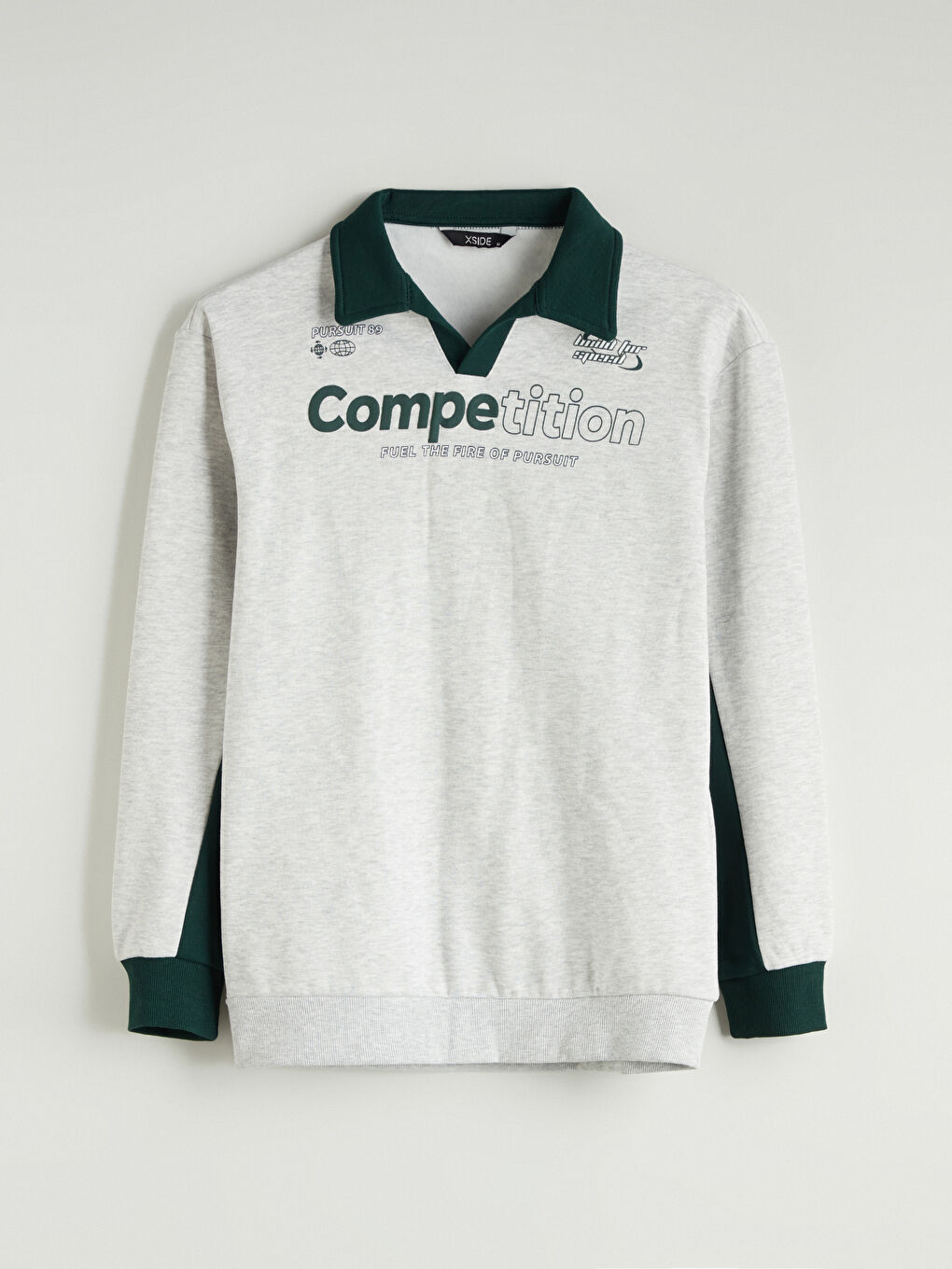 Polo Neck Men's Sweatshirt-4