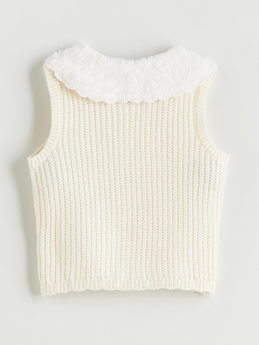 LCW Kids Girl ECRU Waistcoat -W5AB88Z1-FDW