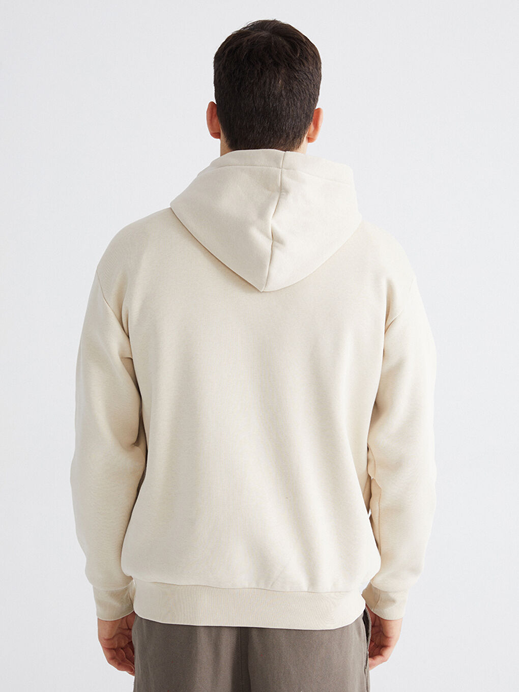 Мужчины Бежевый Свитшот-3