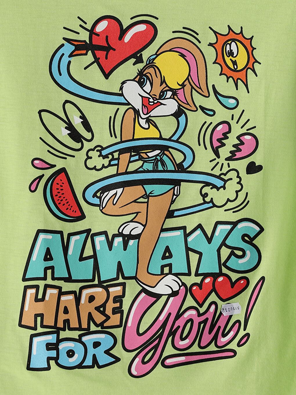 Majica sa okruglim izrezom, štampana Lola Bunny, za devojčice-2