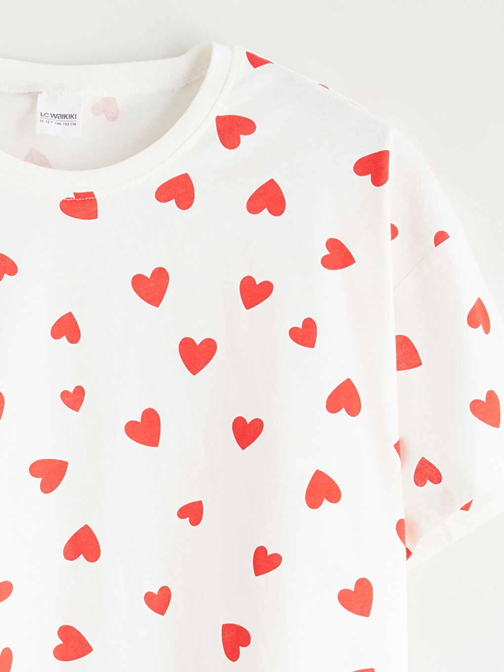 Девочки экрю Пижамный комплект с шортами-2