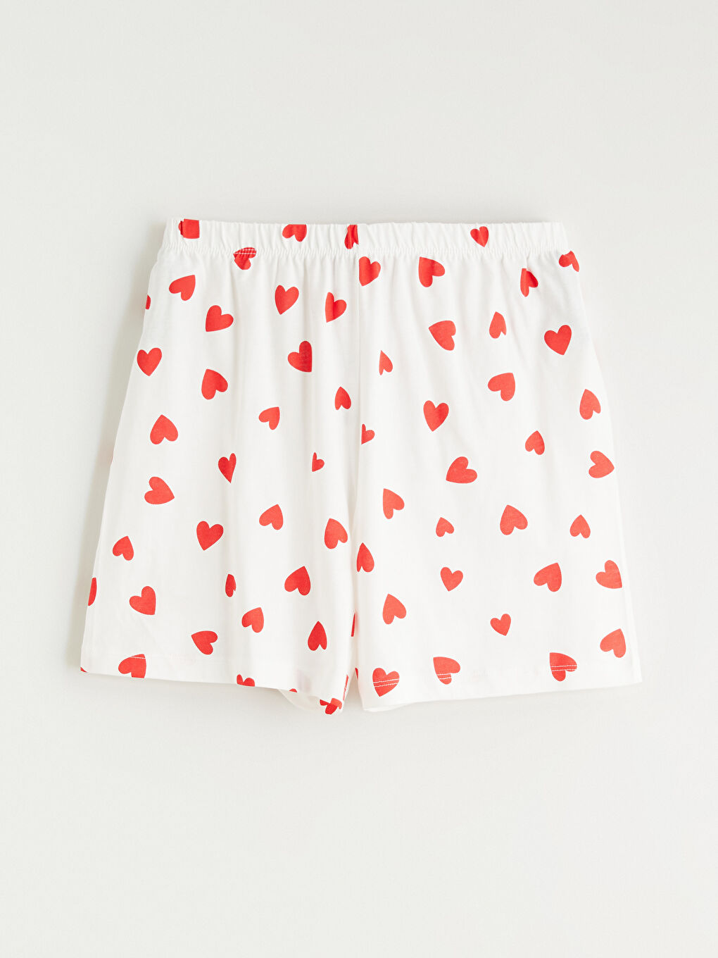 Девочки экрю Пижамный комплект с шортами-4