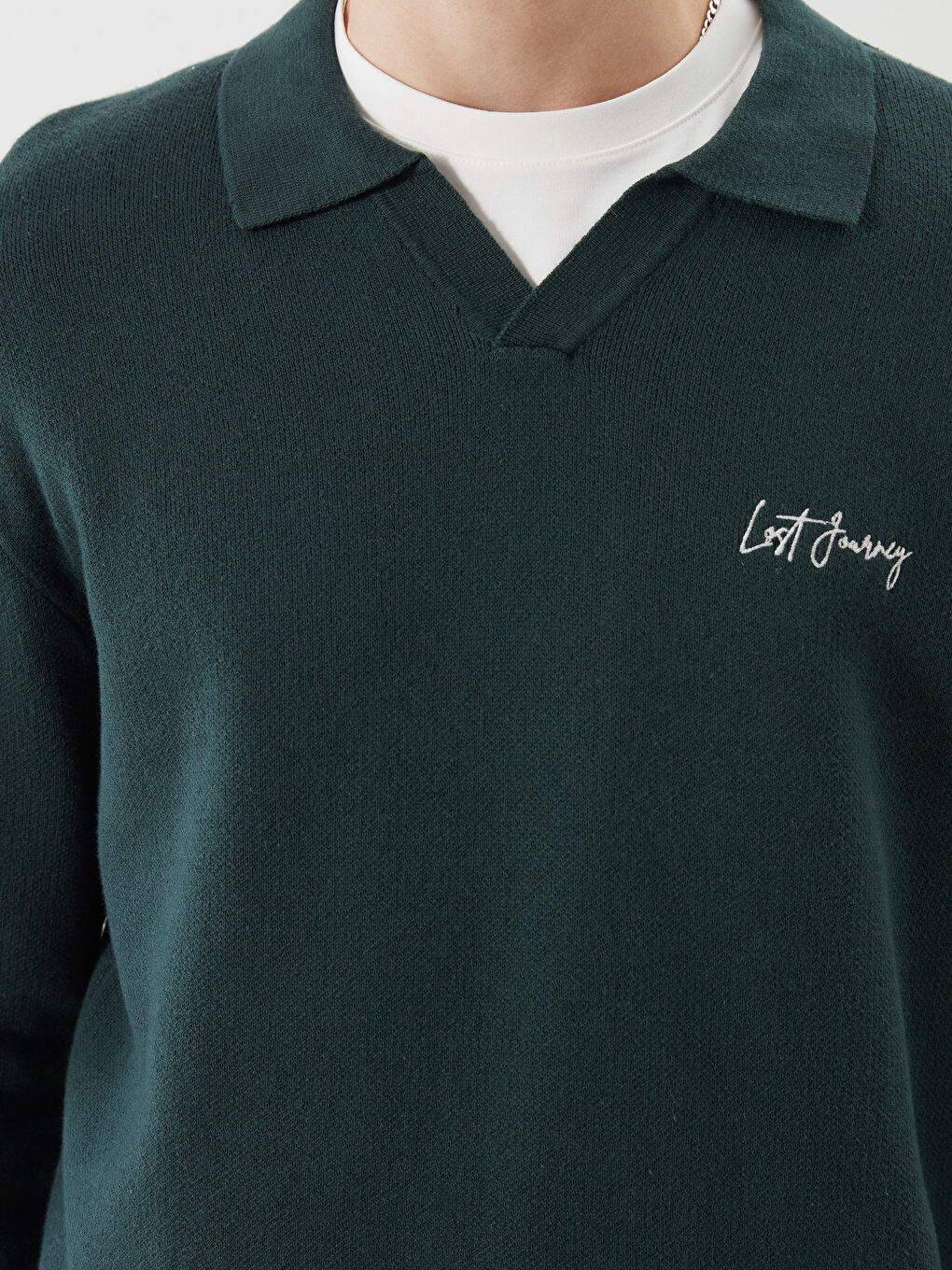 Polo Neck Men's Sweater-2