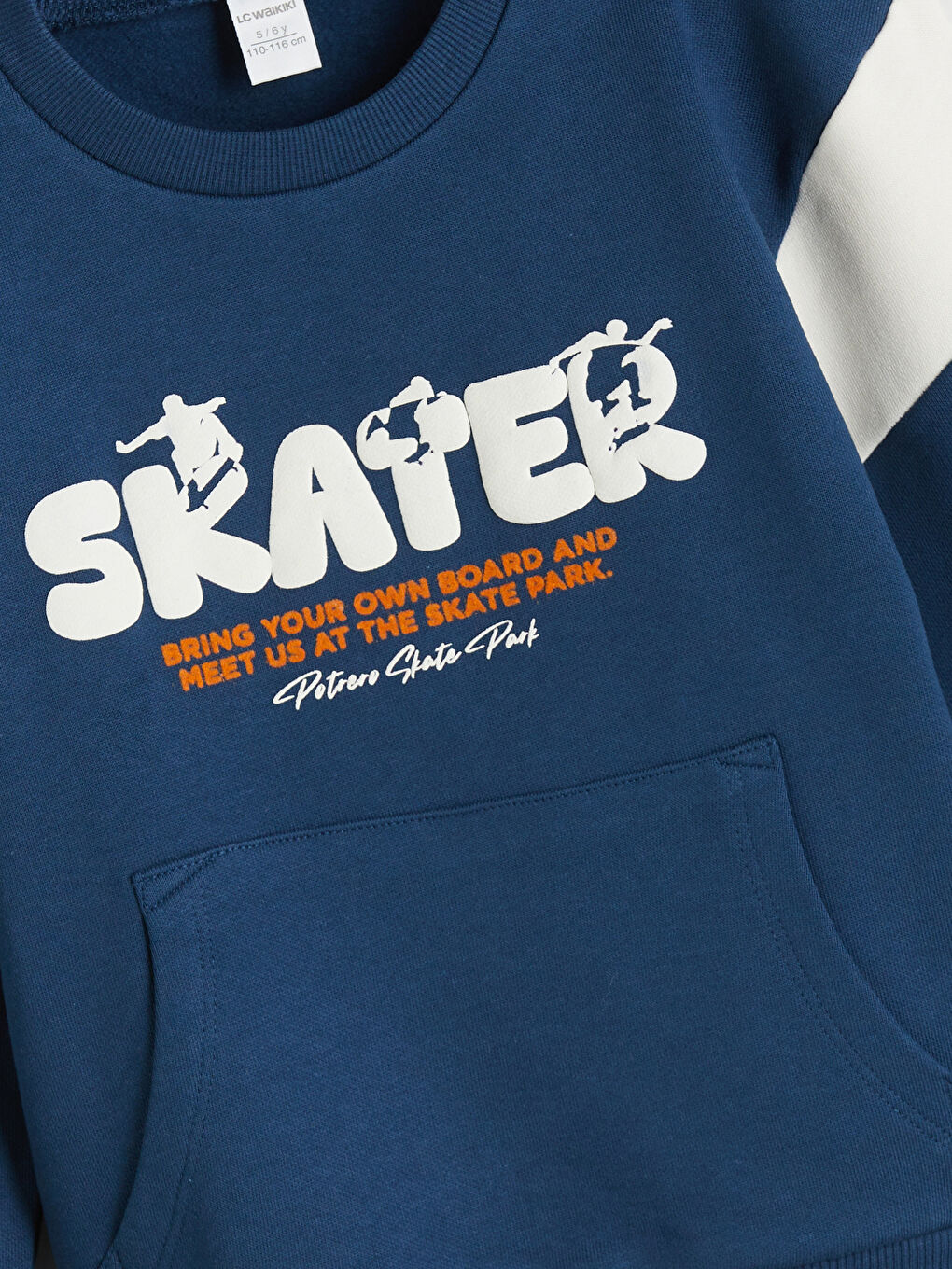 Crew Neck Printed Boys' Sweatshirt-1