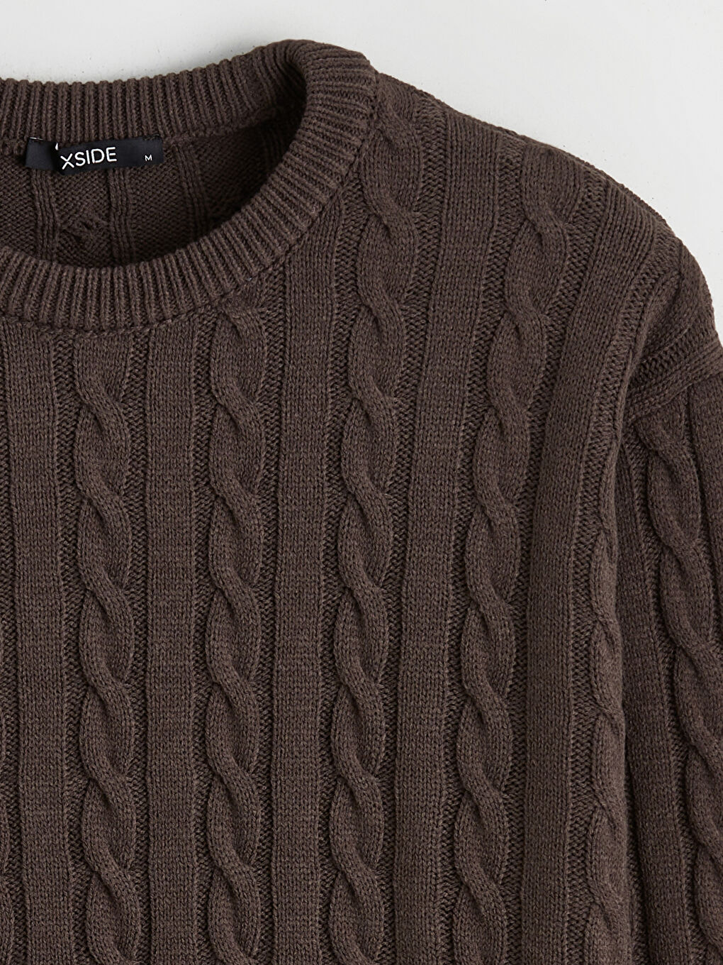 მრგვალი საყელო გრძელმკლავიანი მამაკაცის ტრიკოტაჟის სვიტერი-5