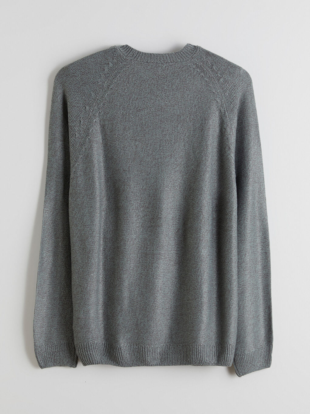 მრგვალი საყელო გრძელმკლავიანი მამაკაცის ტრიკოტაჟის სვიტერი-5