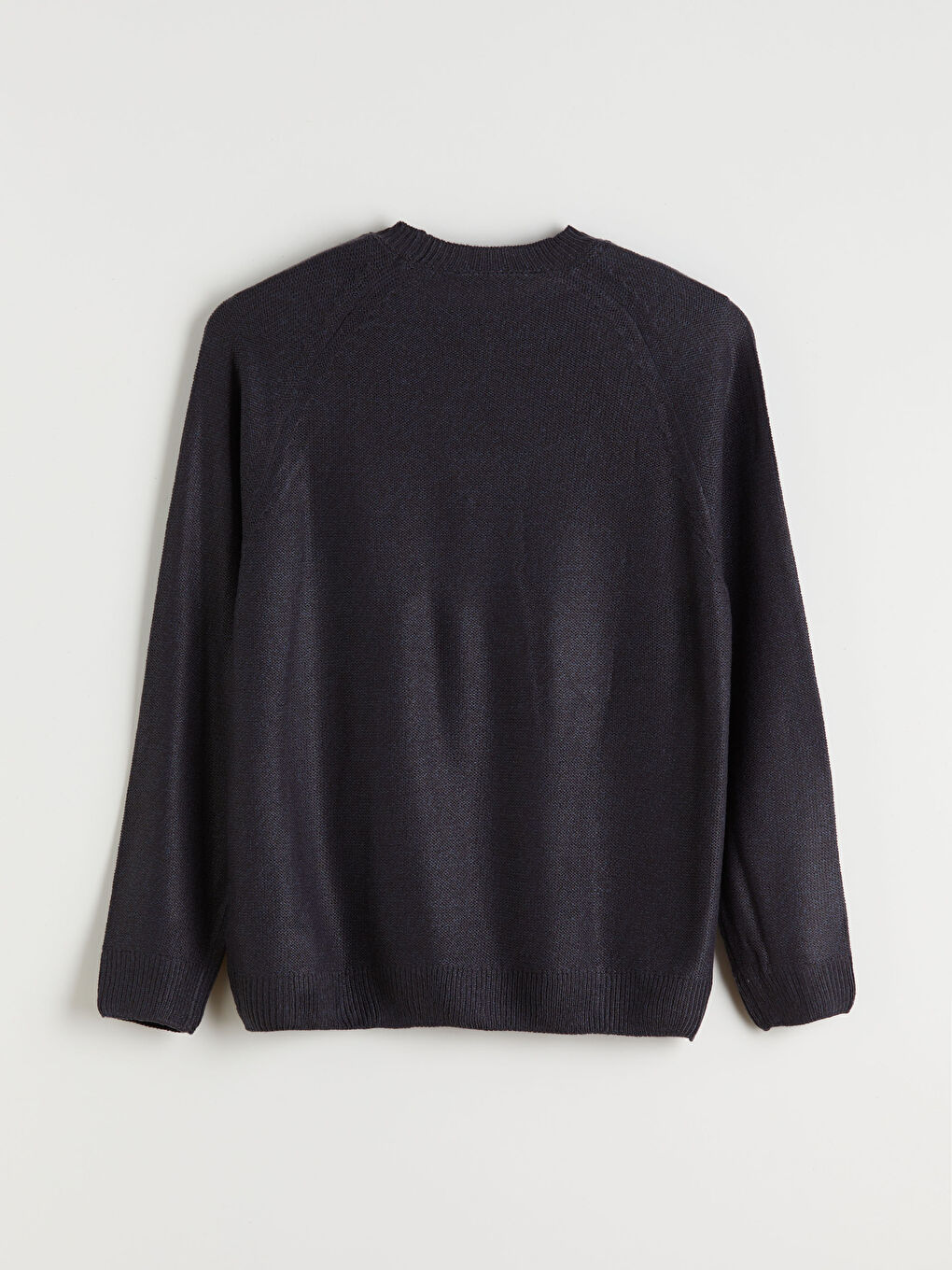 Crew Neck Long Sleeve Men's Tricot Sweater-5