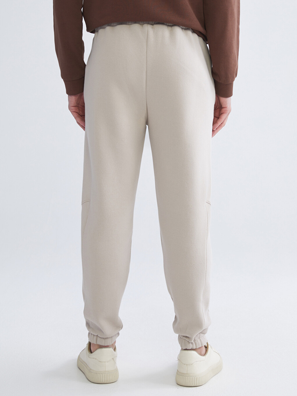 Bej Standart Kalıp Erkek Jogger Eşofman Altı-7