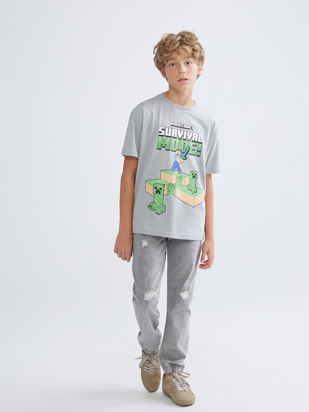 Minecraft Printed Boys' T-Shirt-1