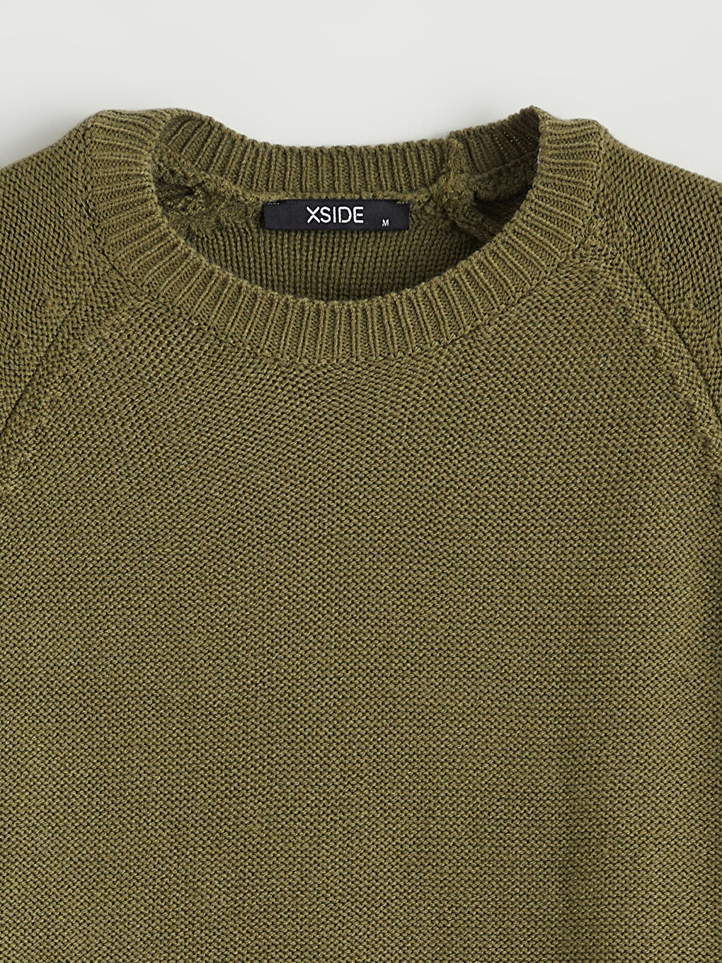 Crew Neck Long Sleeve Men's Tricot Sweater-5