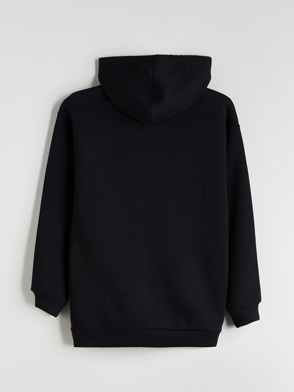 Siyah Kapüşonlu Beşiktaş Baskılı Erkek Çocuk Fermuarlı Sweatshirt-3