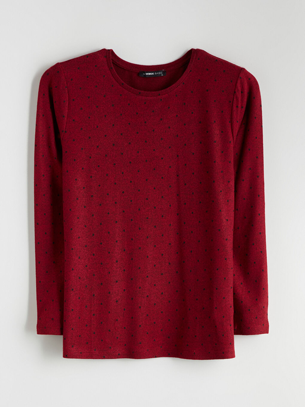 Crew Neck Polka Dot Women's Body-6