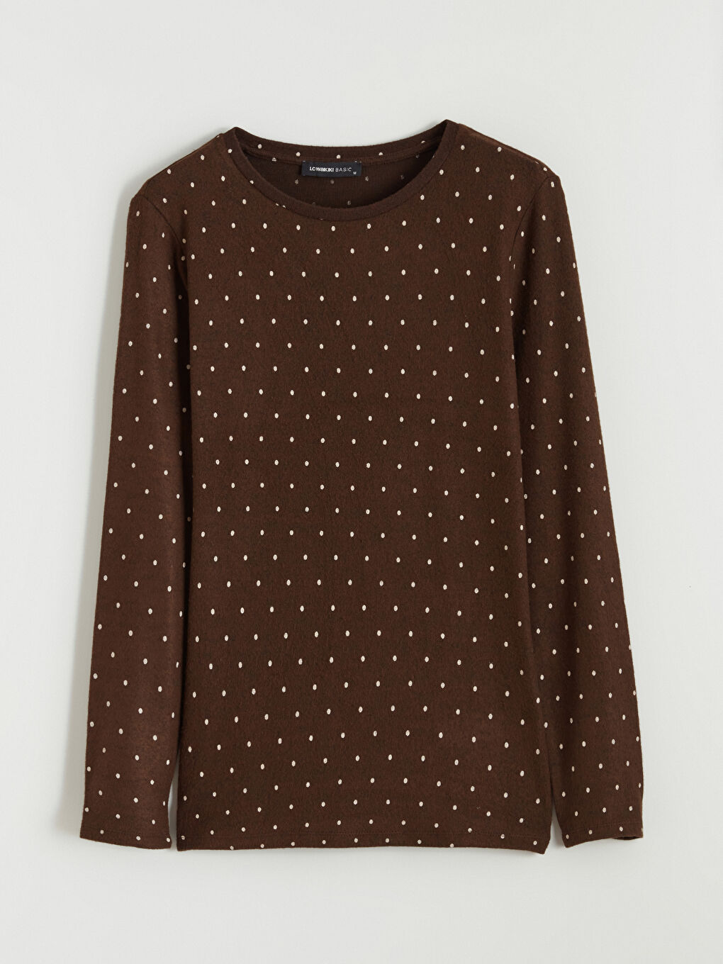 Crew Neck Polka Dot Women's Body-4