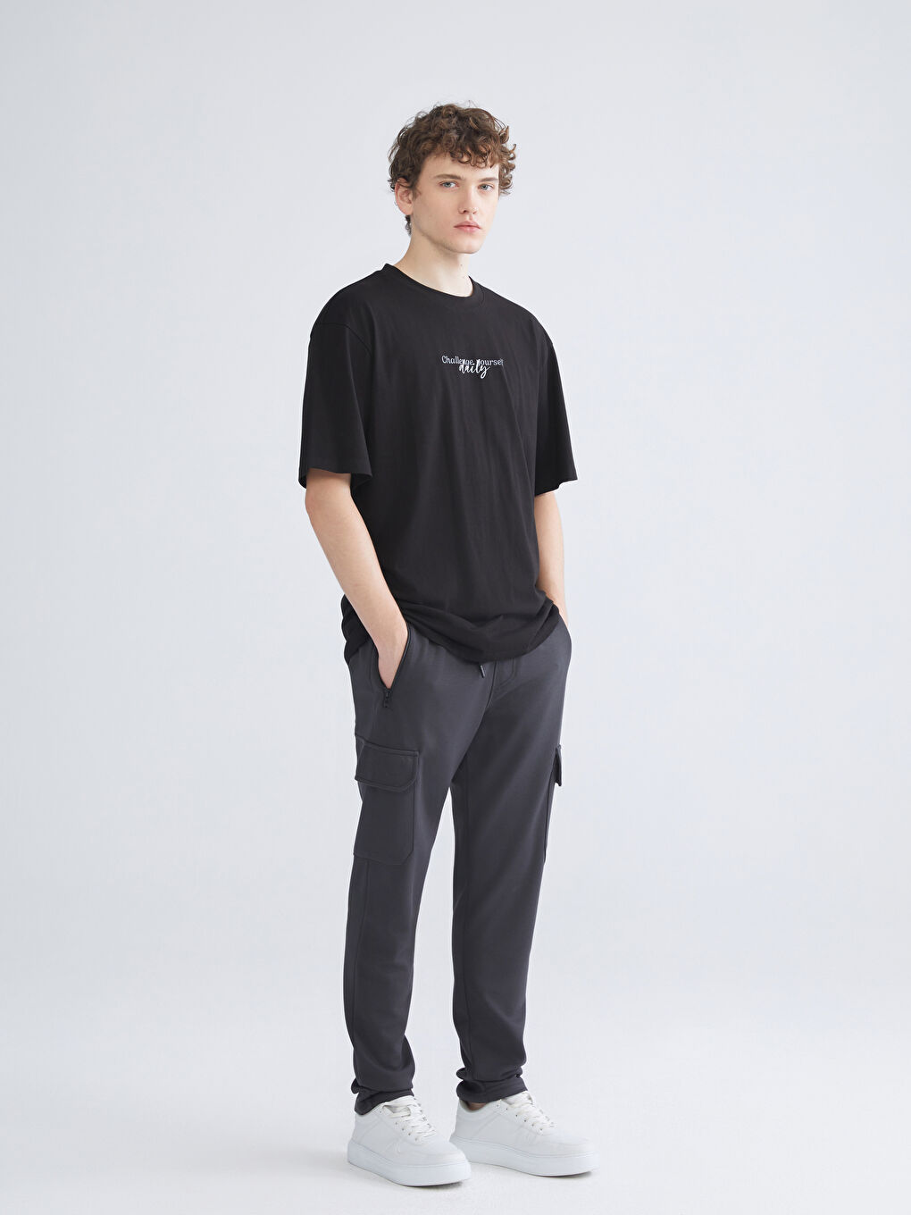 XSIDE Crew Neck Printed Men's T-Shirt -W5AD14Z8-CVL