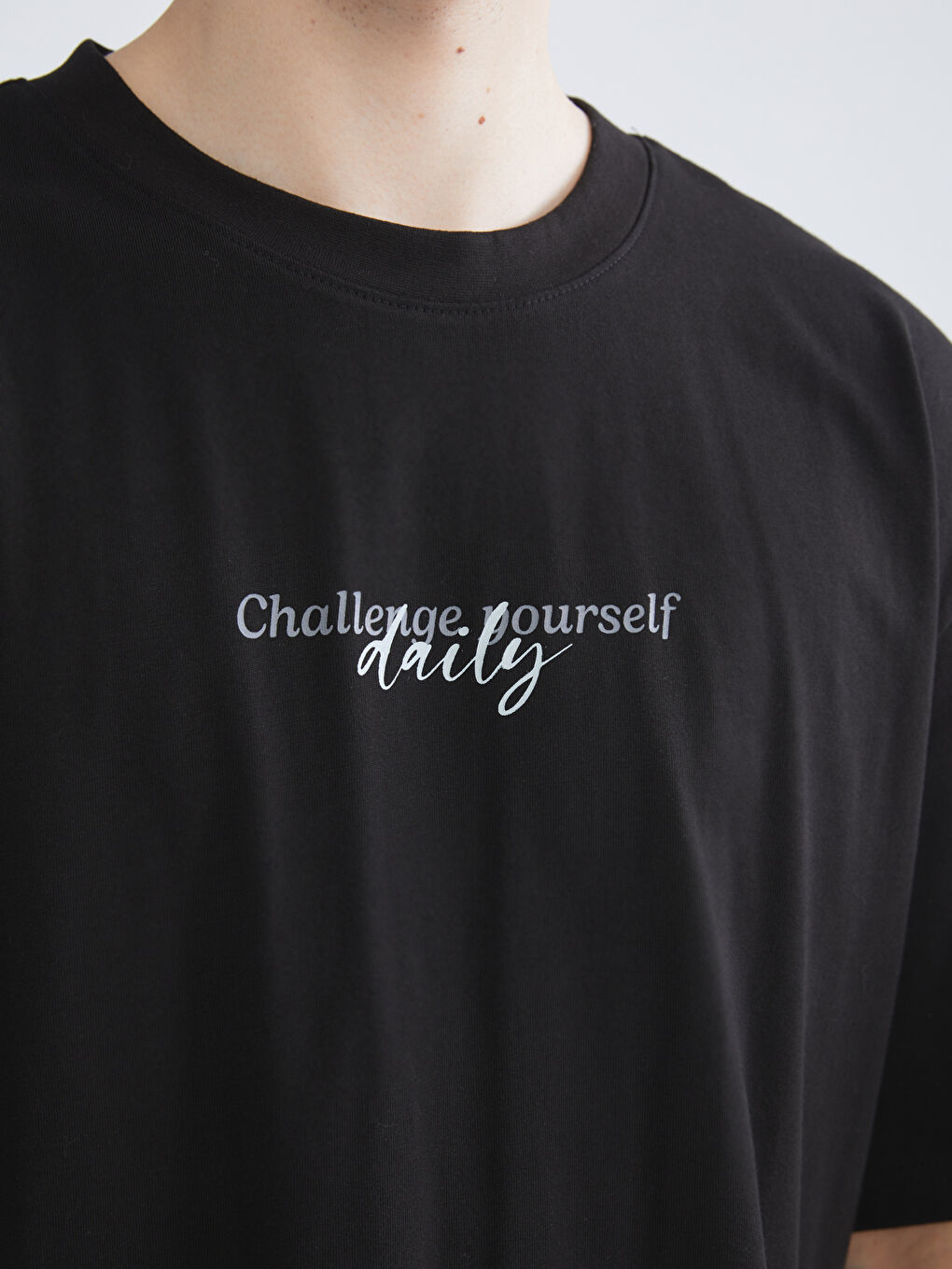 XSIDE Crew Neck Printed Men's T-Shirt -W5AD14Z8-CVL